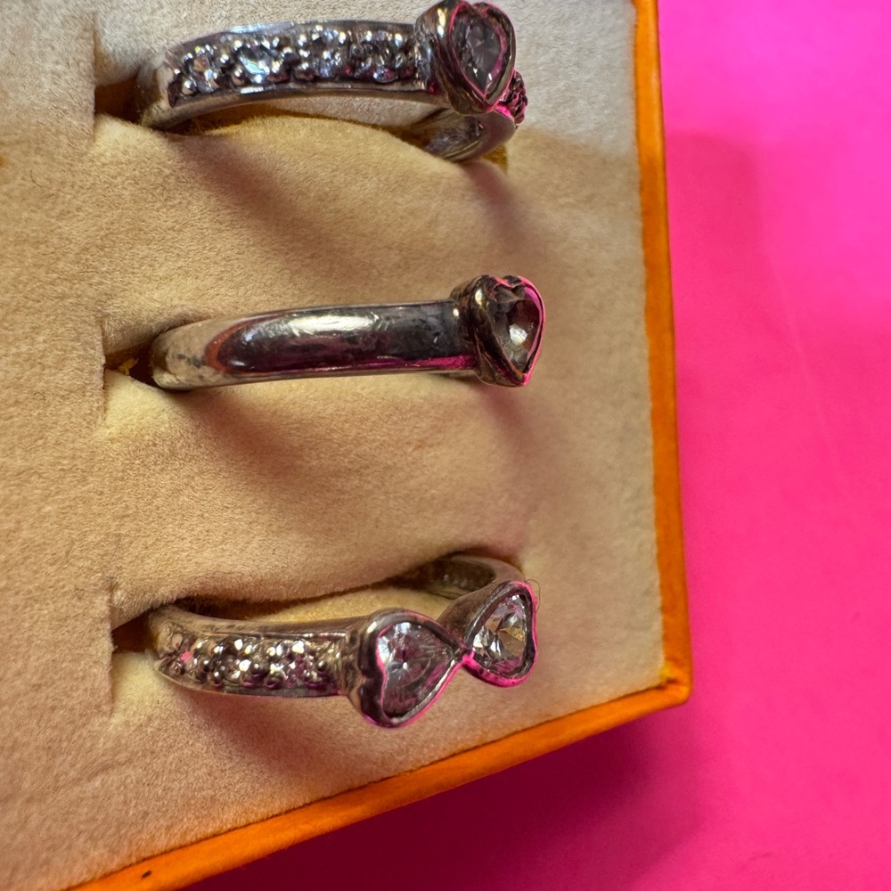 Folli Follie Elegant Silver Ring Set 3 silver size 6 - Picture 12 of 15